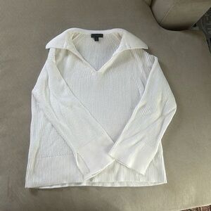 J Crew White Sweater